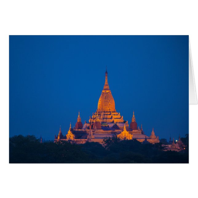 Temple d'Ananda au crépuscule (Devant horizontal)