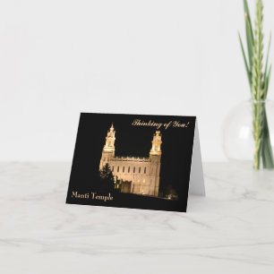 Temple de Carte pour notes-Manti la nuit