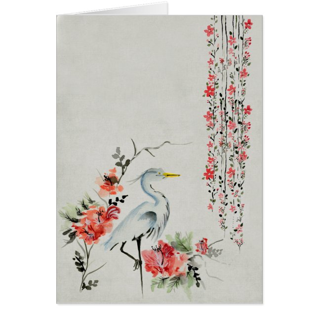 Temple de peinture chinoise et fleurs roses (Devant)