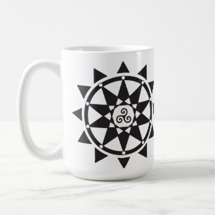 Temple de tasse de logo de sorcellerie