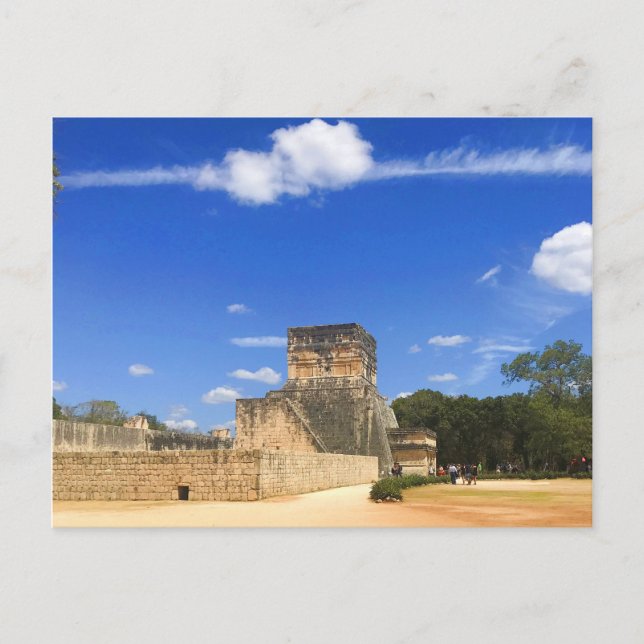 Temple des Jaguars Chichen Itza Carte postale (Devant)
