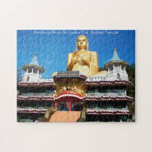 Temple doré du Sri Lanka. Jigsaw Puzzle