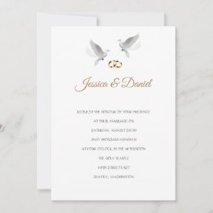 Temple Faire-part de mariage