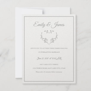 Temple Faire-part de mariage fantaisie Invitation