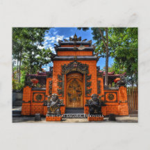 Temple Gate Buddhism Indonesia Travel Destination