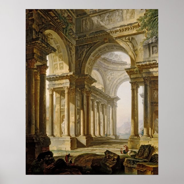 Temple in Ruins Poster (Front)