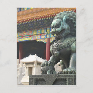 Temple Lion Postcard