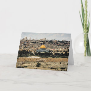 Temple Mount Jerusalem, Israel Card