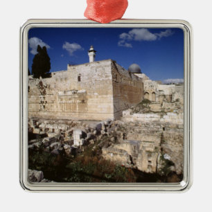 Temple Mount Metal Ornament