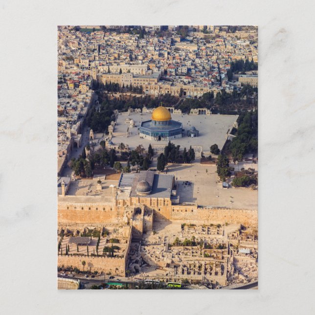 Temple Mount Old City Jerusalem Dome of the Rock Postcard (Front)