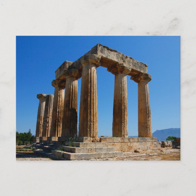 Temple of Apollo, Corinth, Greece Postcard (Front)