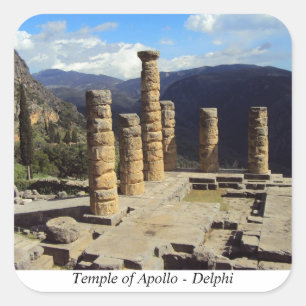 Temple of Apollo – Delphi Square Sticker
