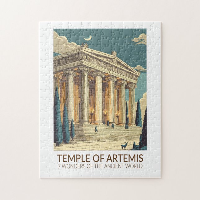 Temple of Artemis Seven Wonders of the World Art Jigsaw Puzzle (Vertical)
