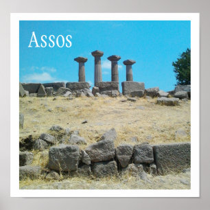 Temple of Athena, Assos Ruins, Behramkale, Turkey Poster