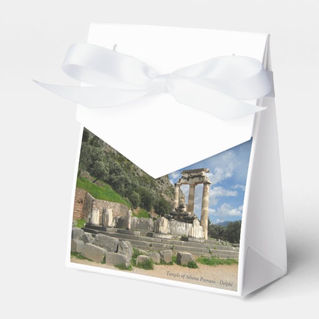 Temple of Athena Pronaea - Delphi Favor Box (Front Side)