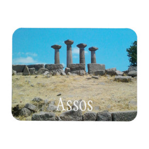 Temple of Athena Ruins, Assos, Bahramkale, Turkey Magnet
