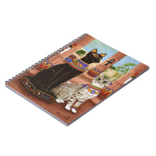 Temple of Bastet Egypt Bast Goddess Cat Notebook
