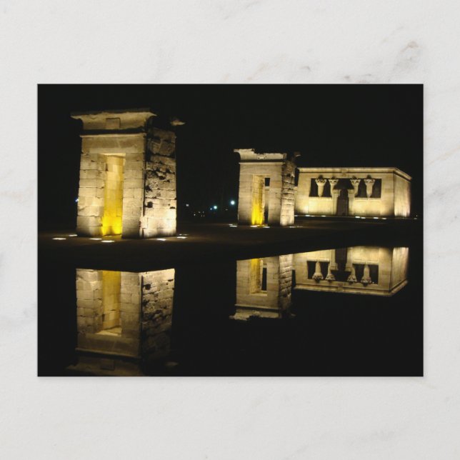 Temple of Debod, Madrid, Spain Postcard (Front)
