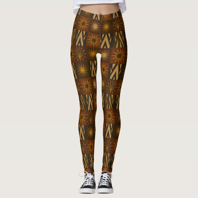 Temple of Ember™ – A MaelstroMedia Textile Origina Leggings (Front)