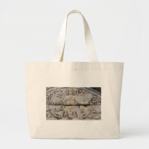 Temple of Hadrian, MEDUSA - Picture of Medusa Large Tote Bag