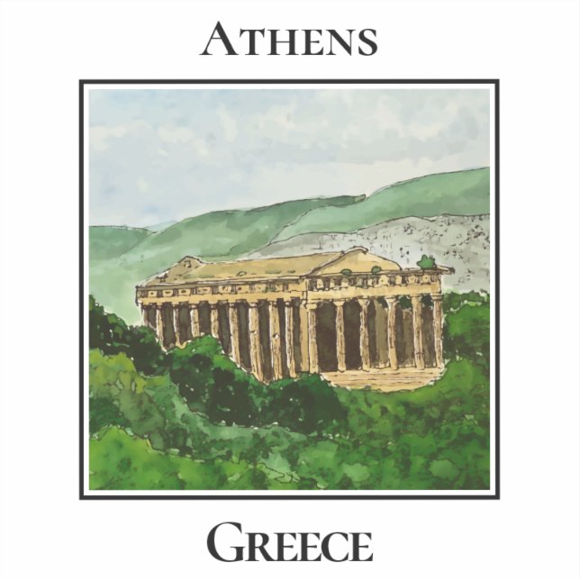 Temple of Hephaestus, Athens Greece (Front)