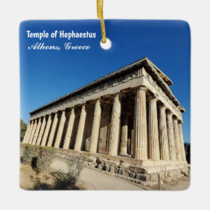 Temple of Hephaestus Athens Greece Souvenir Ceramic Ornament