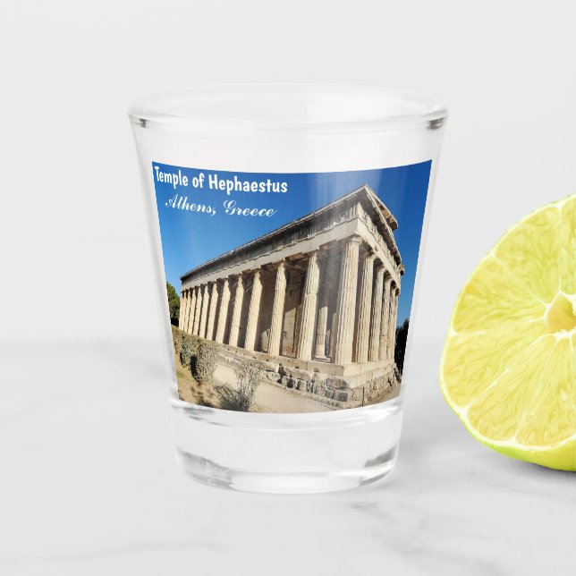 Temple of Hephaestus Athens Greece Souvenir Shot Glass (Front)