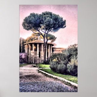 Temple of Hercules Victor Poster