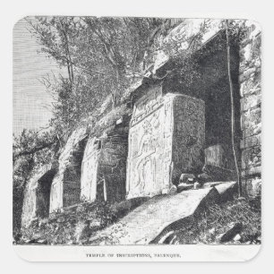 Temple of Inscriptions, Palenque Square Sticker