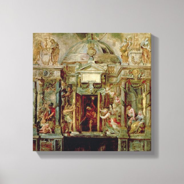 Temple of Janus, 1630s Canvas Print (Front)