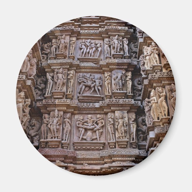 Temple of Khajuraho, India Magnet (Front)