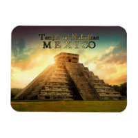 Temple of Kukulkan Mexico stylized