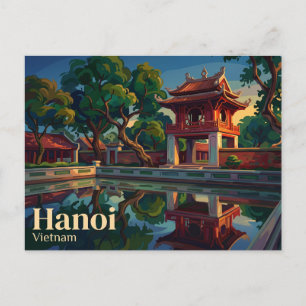 Temple of Literature Vietnam Postcard