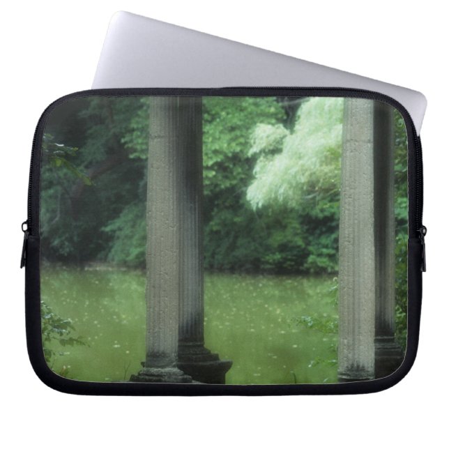 Temple of Love at the Old Westbury Gardens Laptop Sleeve (Front)