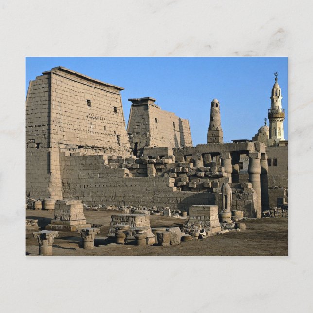 Temple of Luxor, Luxor, Egypt Desert Postcard (Front)