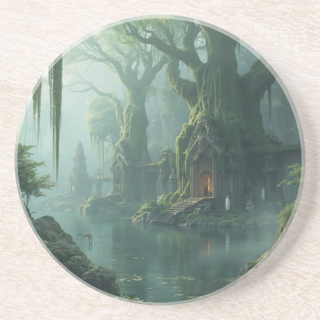 Temple of Moss and Mist Coaster (Front)