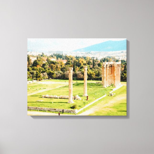 Temple of Olympian Zeus, Athens Canvas Print (Front)