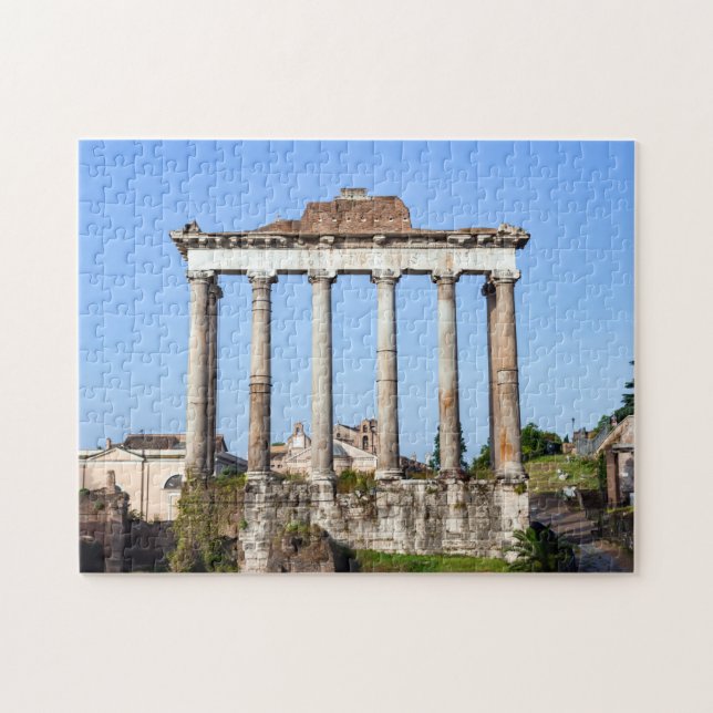 Temple of Saturn in the Roman Forum - Rome, Italy Jigsaw Puzzle (Horizontal)