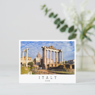 Temple of Saturn, Rome, Italy Postcard