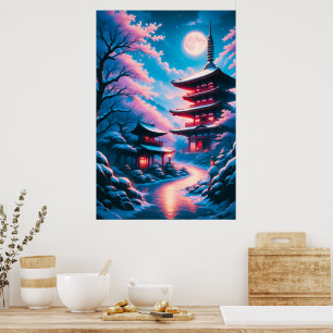 Temple of Snow and Blossoms (Yukizakura no Tera)  Poster