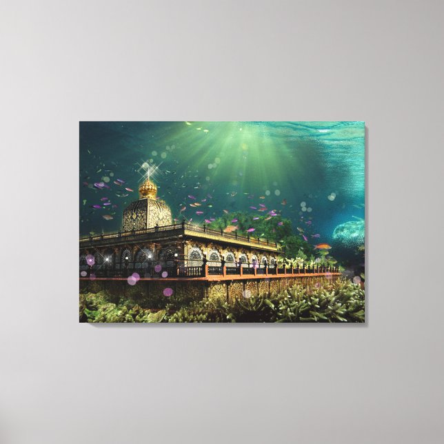 Temple Of The Coral Reef - Wrapped Canvas (Front)