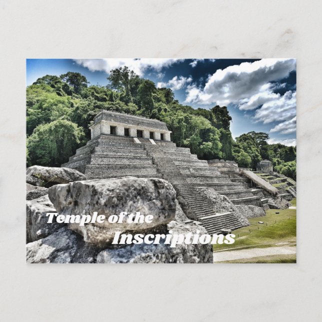 Temple of the Inscriptions, Palenque, Mexico Postcard (Front)