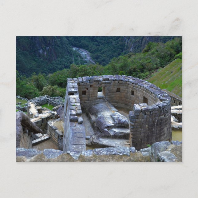 Temple of the Sun, Machu Picchu, Peru Postcard (Front)