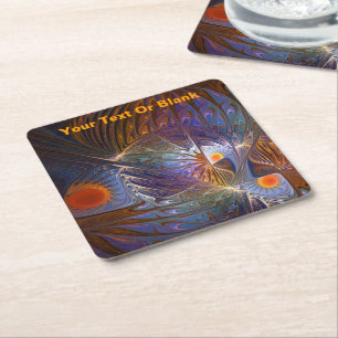 Temple of the Sun Square Paper Coaster