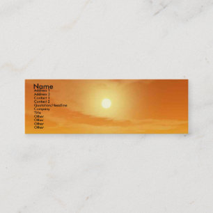 TEMPLE OF WATER / DESERT SUN Science Fiction Mini Business Card