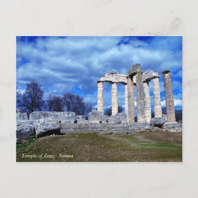 Temple of Zeus – Nemea Postcard (Front)