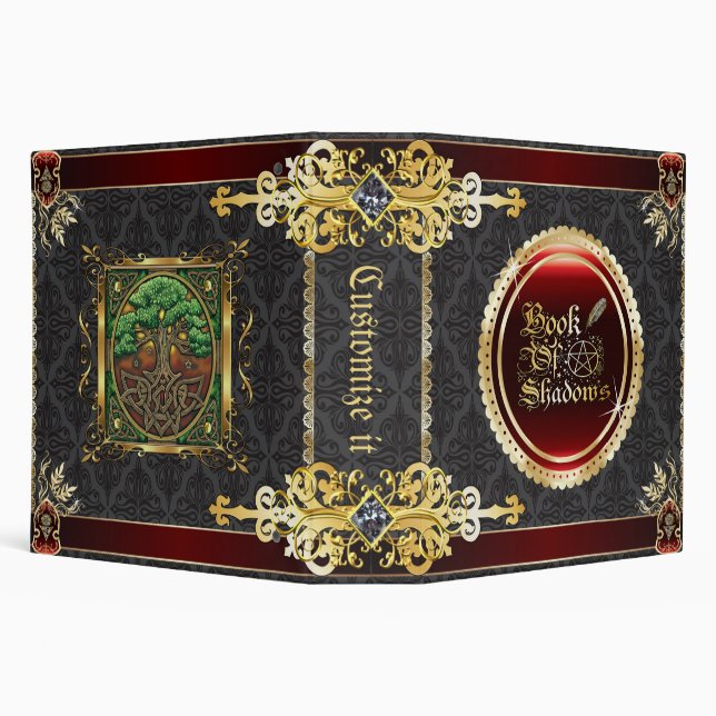 Temple Stone Medieval Witchcraft Book Of Shadows Binder (Background)