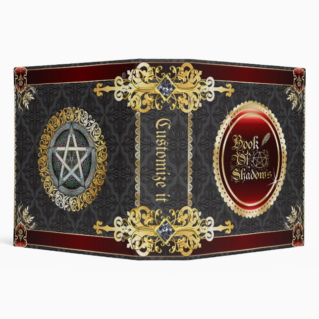 Temple Stone Medieval Witchcraft Book Of Shadows Binder (Background)