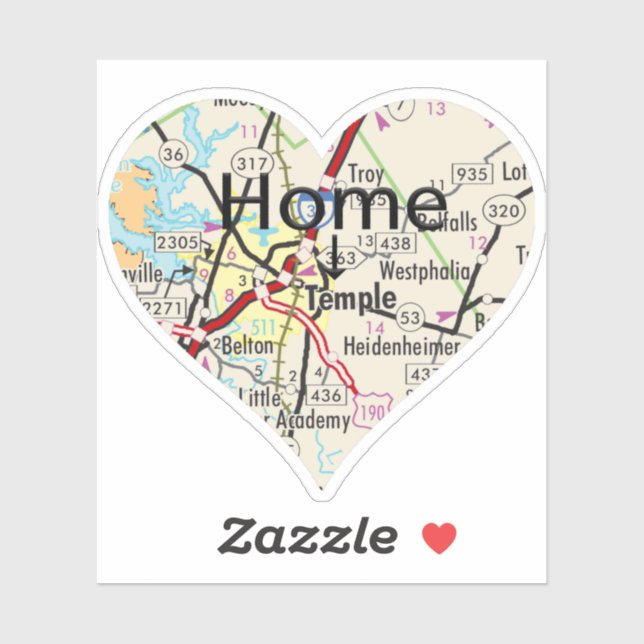 Temple Texas Map (Sheet)