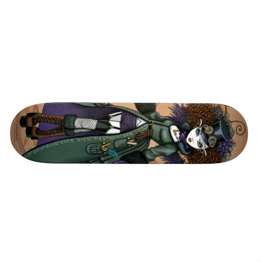 Temple Victorian Steampunk Vampire Fae Skate Deck